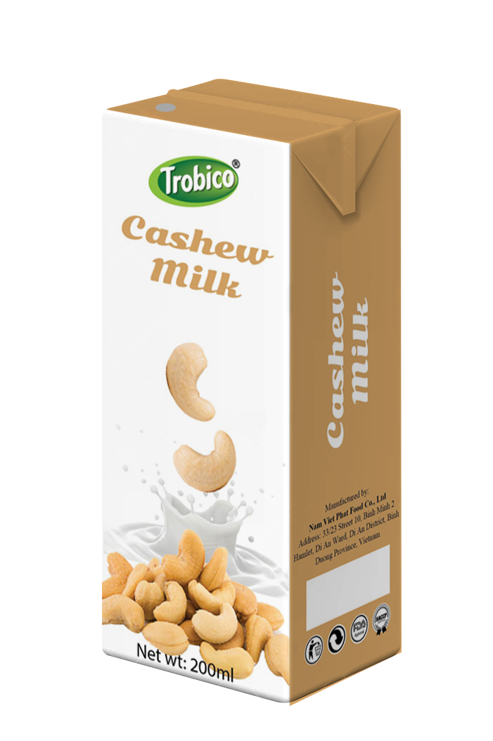 Cashew milk 200ml in aseptic pak Beverage Manufacturer